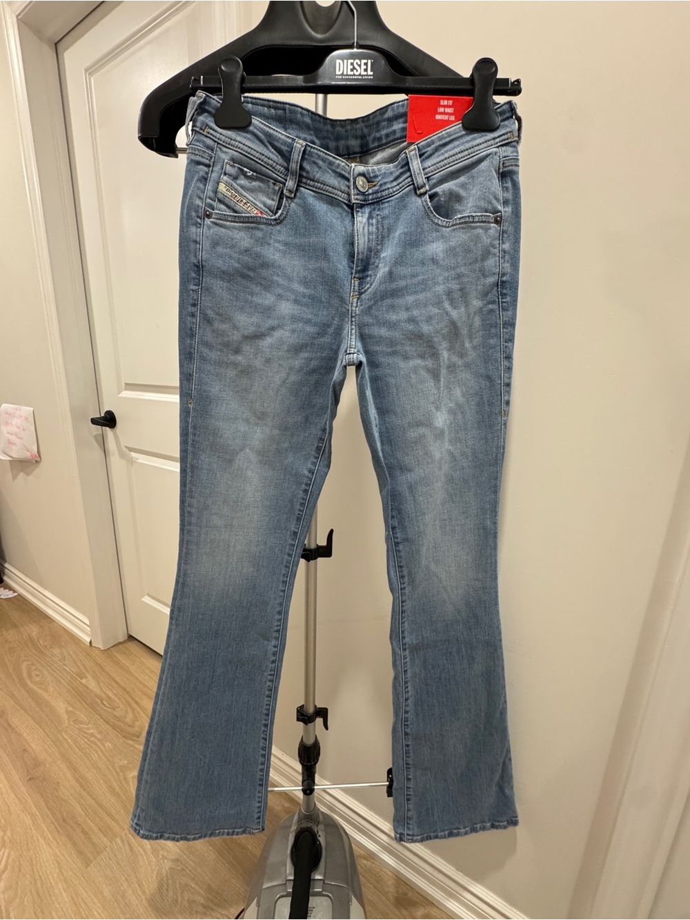 Diesel Women's D-Ebby light blue wash denim
